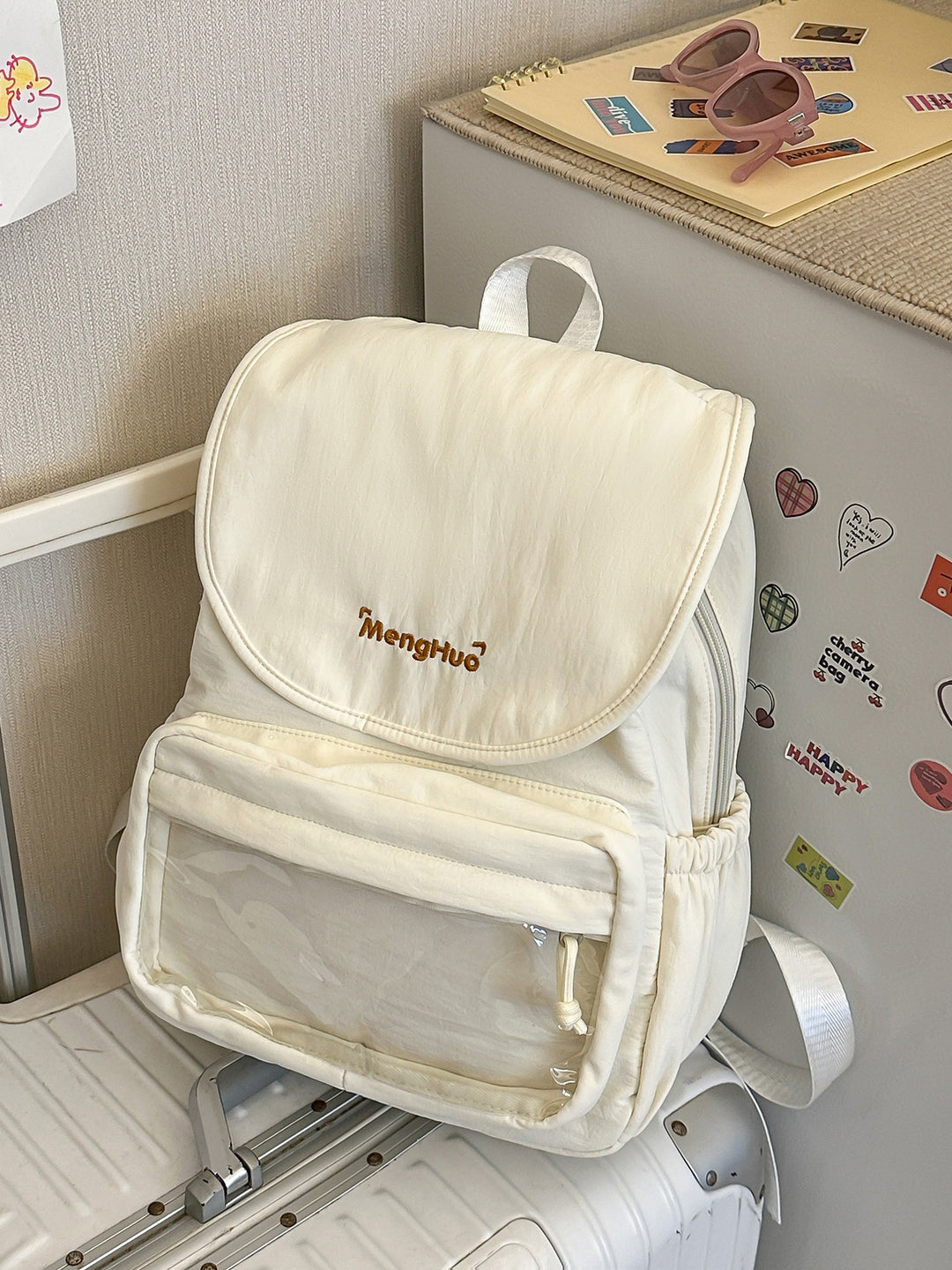 Multi-Functional Transparent Pocket School Backpack