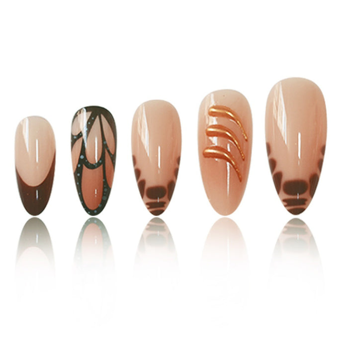 Chic Decorative Press-On Nail Art Bowlift