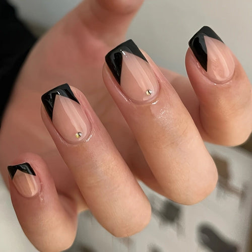 Artistic French Tip Nail Design Bowlift