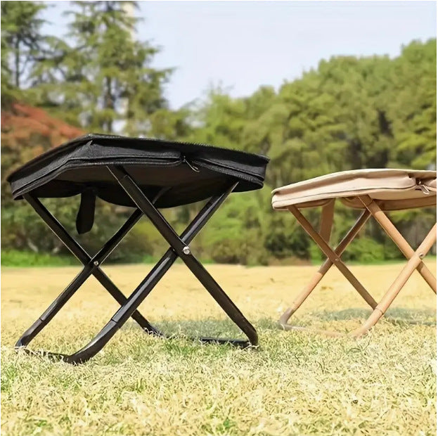 Unisex Foldable Camping Stool with Stable Legs Bowlift