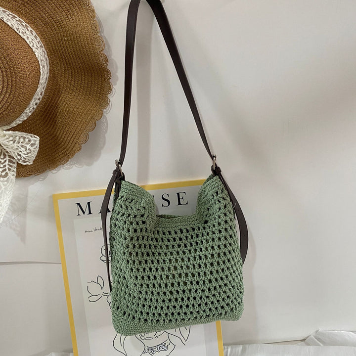 Woven Material Handbag Bowlift