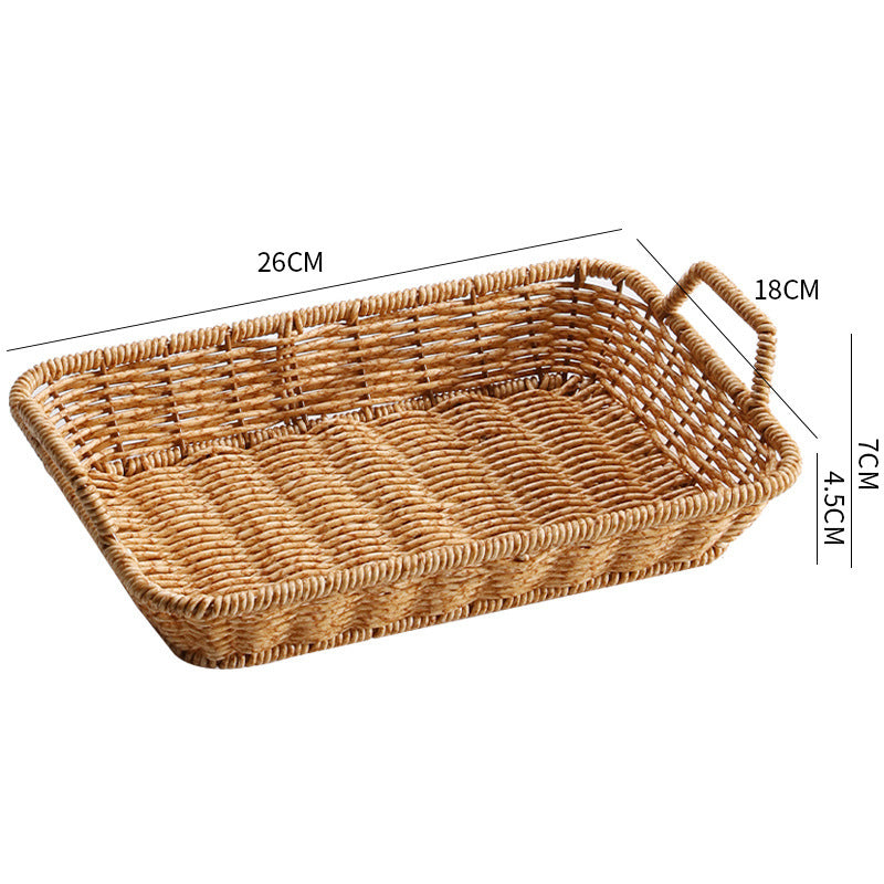 Rectangular Woven Storage Basket Bowlift