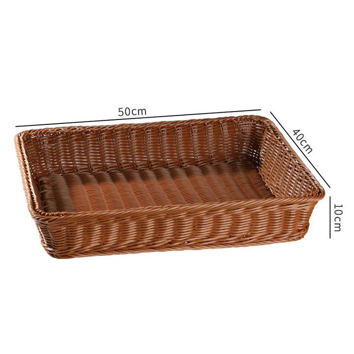 Handwoven Rustic Storage Basket with Ergonomic Design Bowlift