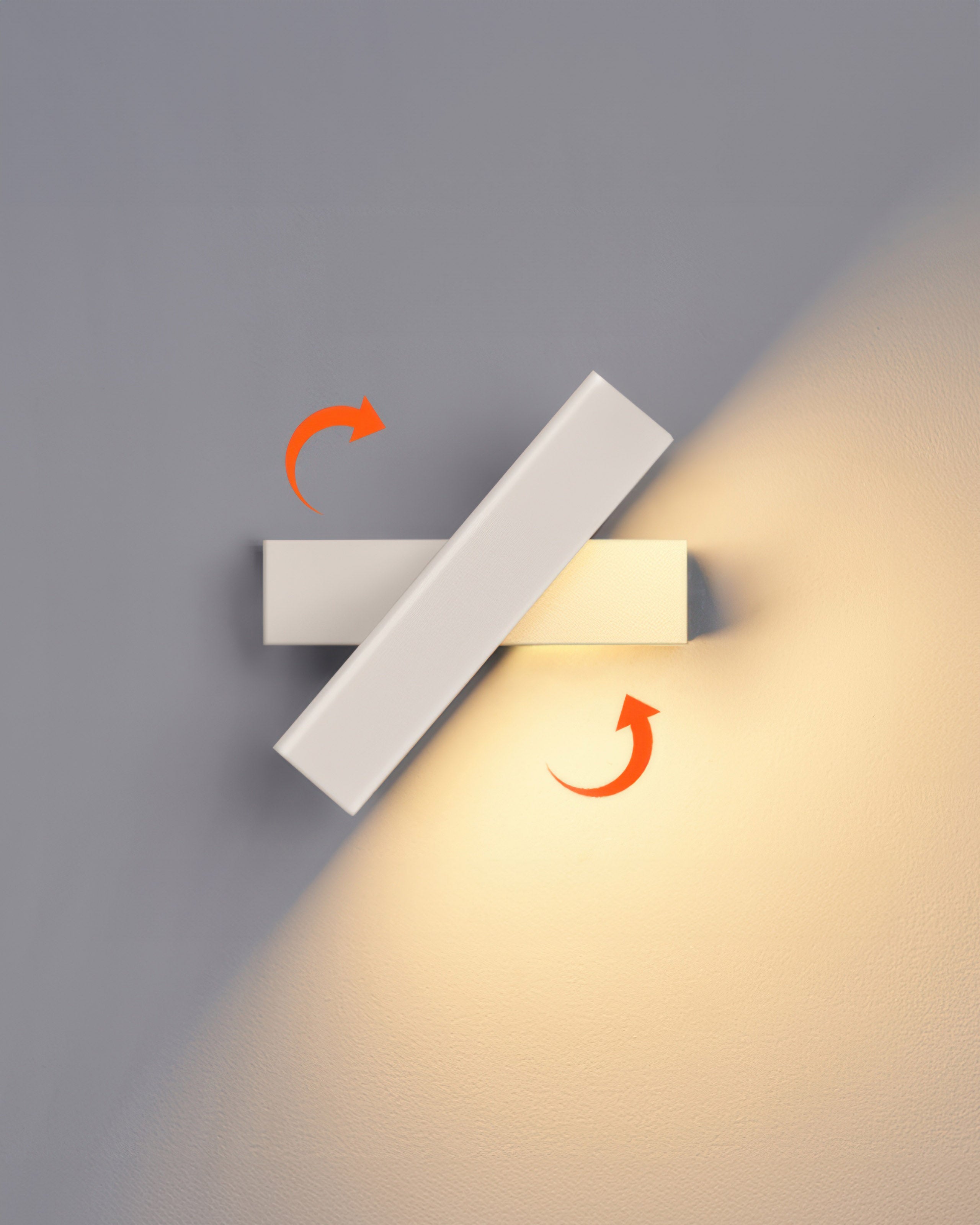 BowLift | Rotatable wall lamp with Nordic wood grain