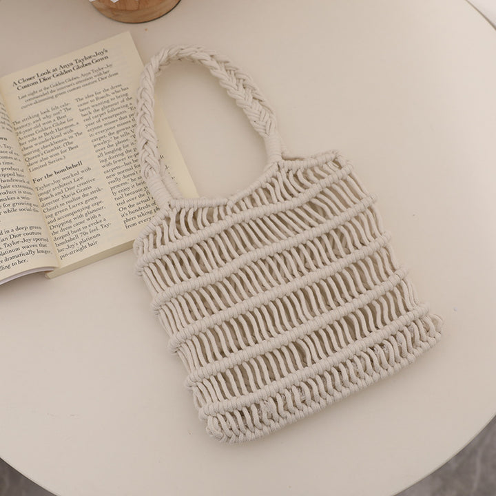 Braided Macrame Shoulder Bag Bowlift