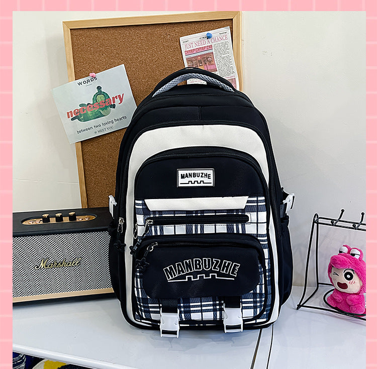 Casual Lightweight School Backpack Bowlift