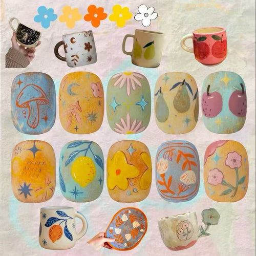 Decorative Mug and Nail Art Set Bowlift