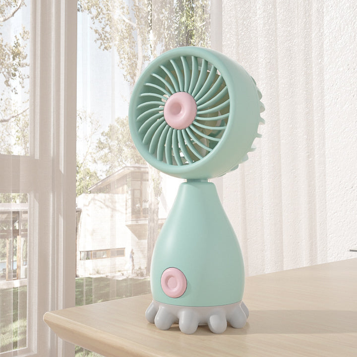 Unisex Handheld Fan with Flexible Tilt Angle Bowlift