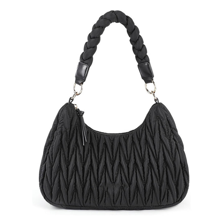 Fashionable shoulder bag with braided shoulder strap Bowlift