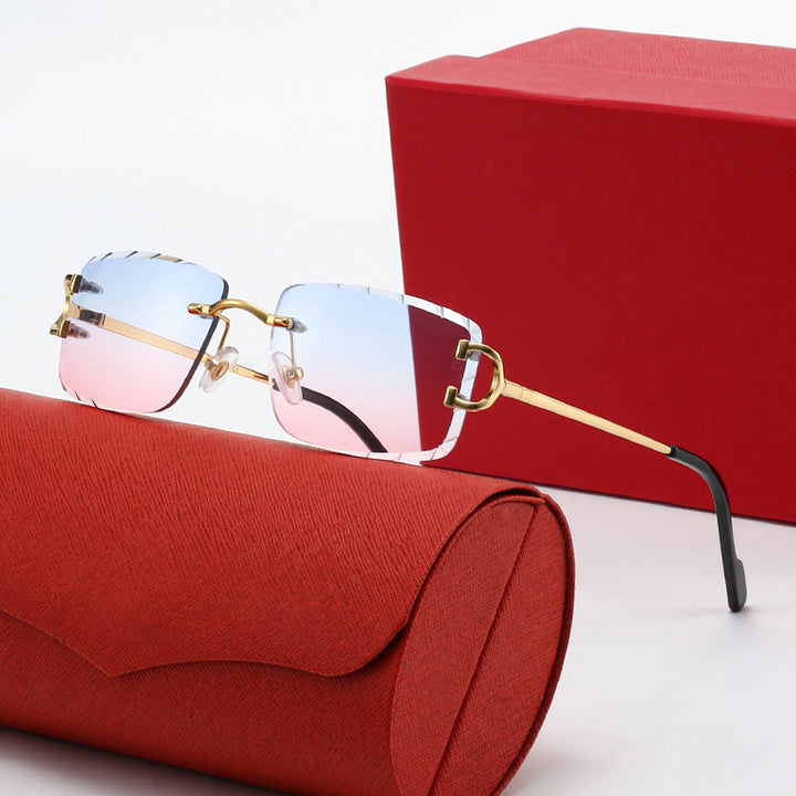 Ladies elegant half-frame corrective glasses Bowlift
