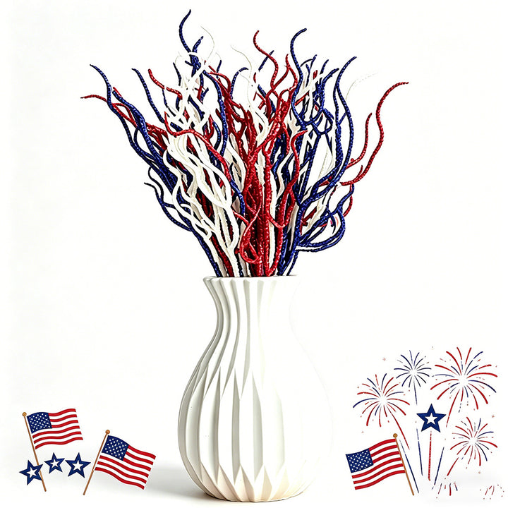 Unisex nan glittering decorative branches made of plastic flexible decoration stems for vase Bowlift