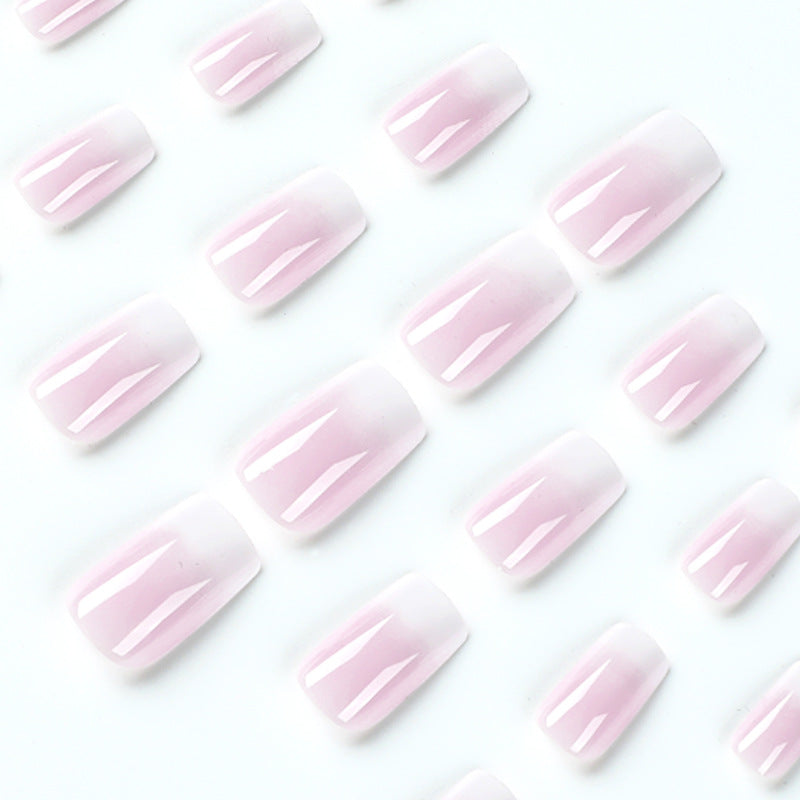 Artful Nail Extensions with Ombre Design Bowlift