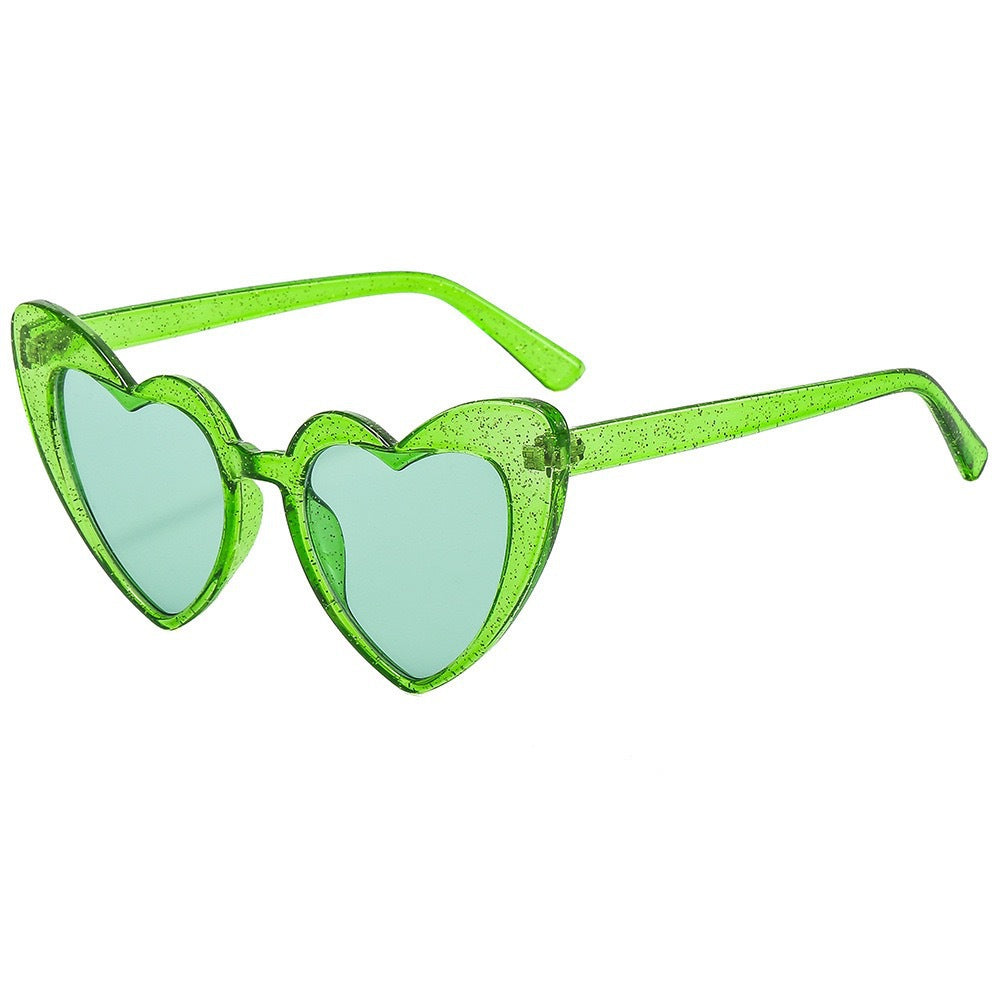 Heart-Shaped Retro Sunglasses Bowlift