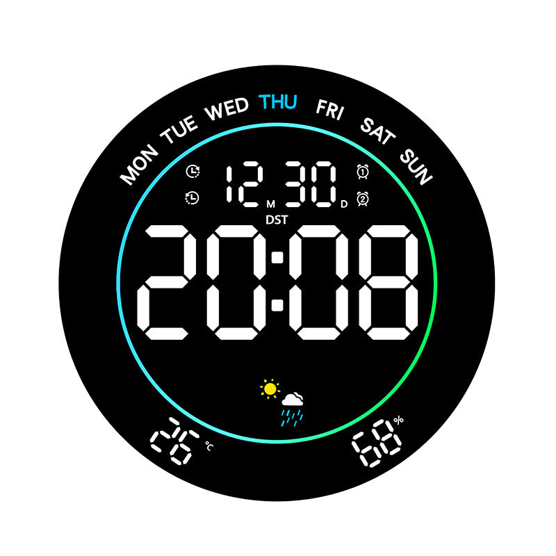 Digital Weather Alarm Clock Bowlift