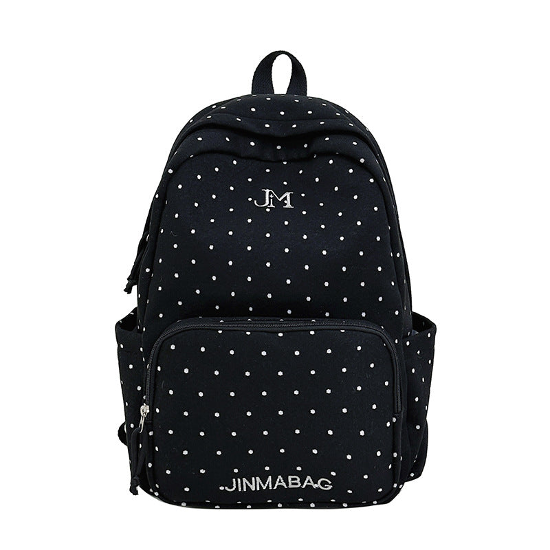 Multi-Compartment Plaid Backpack