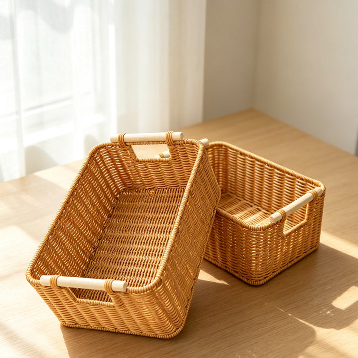 Versatile Woven Storage Baskets Bowlift