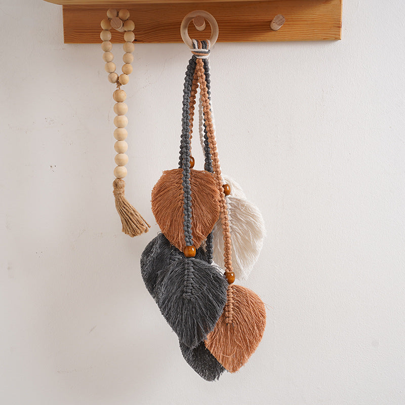 Macrame Leaf Wall Hanging Decor Bowlift