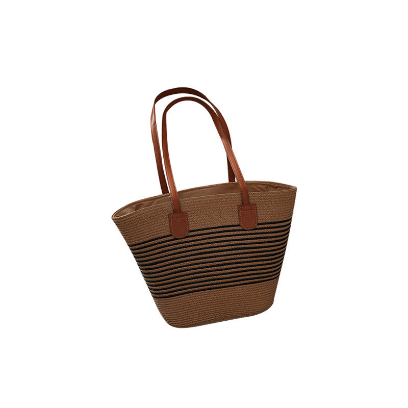 Basket bag with leather handles Bowlift