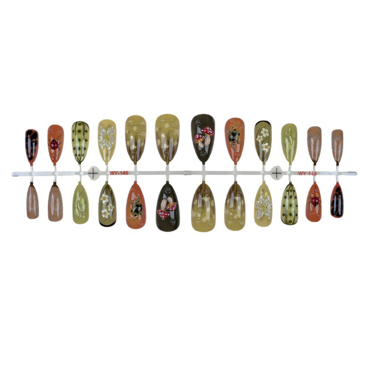 Artistic Themed Press-On Nail Set Bowlift 1787294329