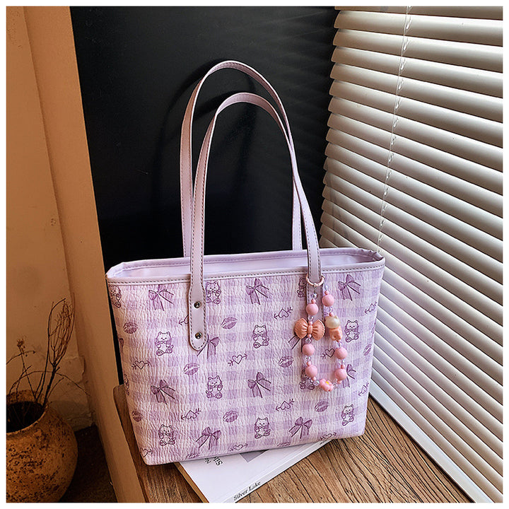 Chic Floral Patterned Tote Bag Bowlift