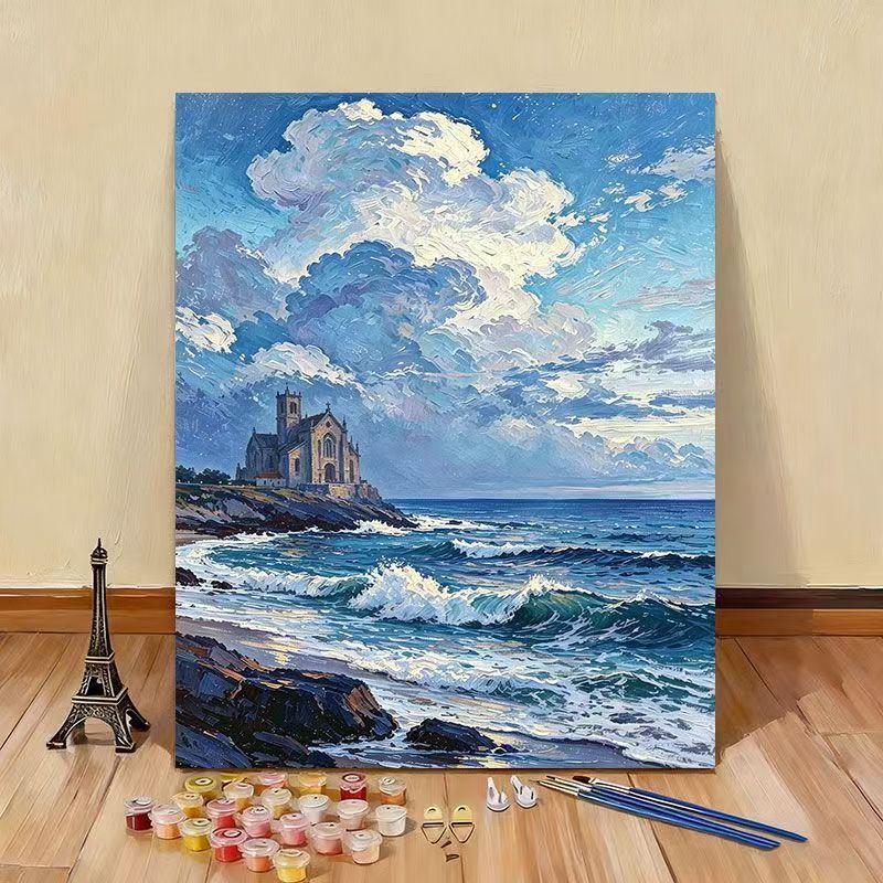 DIY Ocean Wave Landscape Painting Kit Bowlift