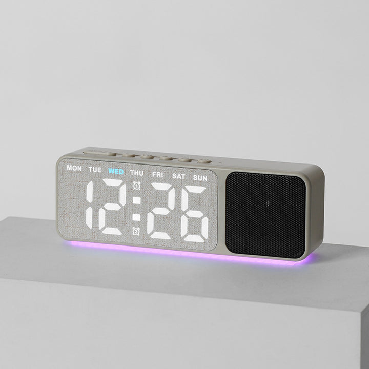 Digital LED alarm clock with multicolor lighting Bowlift