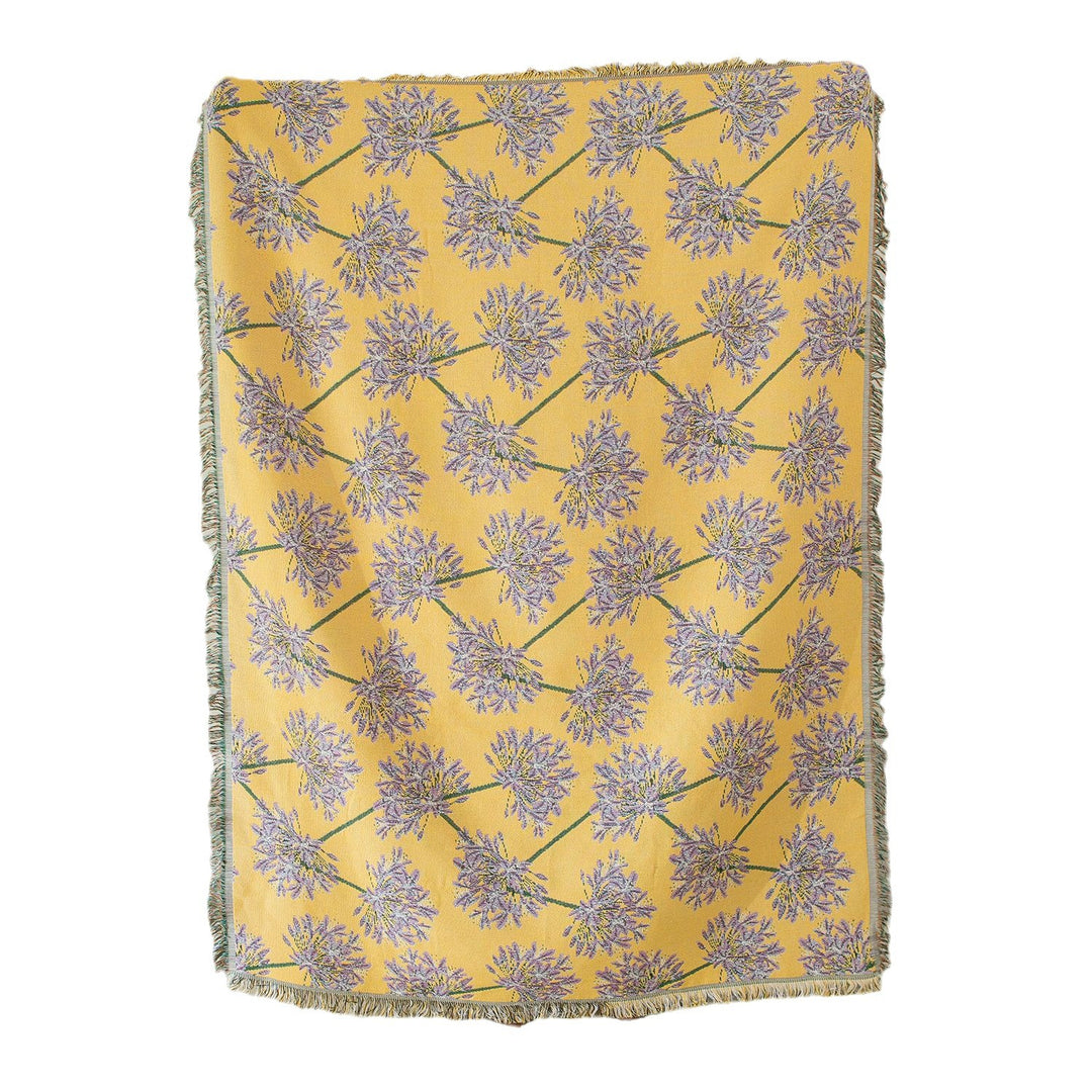 Floral Woven Throw Blanket