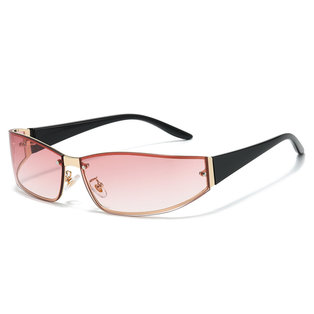 Sleek Cat-Eye Shield Sunglasses Bowlift