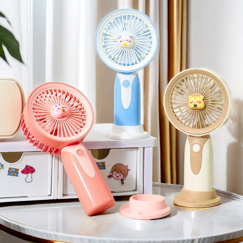 Women's Compact Hand Fan with Ergonomic Design and USB Charging Function Bowlift