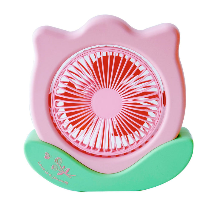Unisex Portable Mini Table Fan in Flower Pattern Bowlift