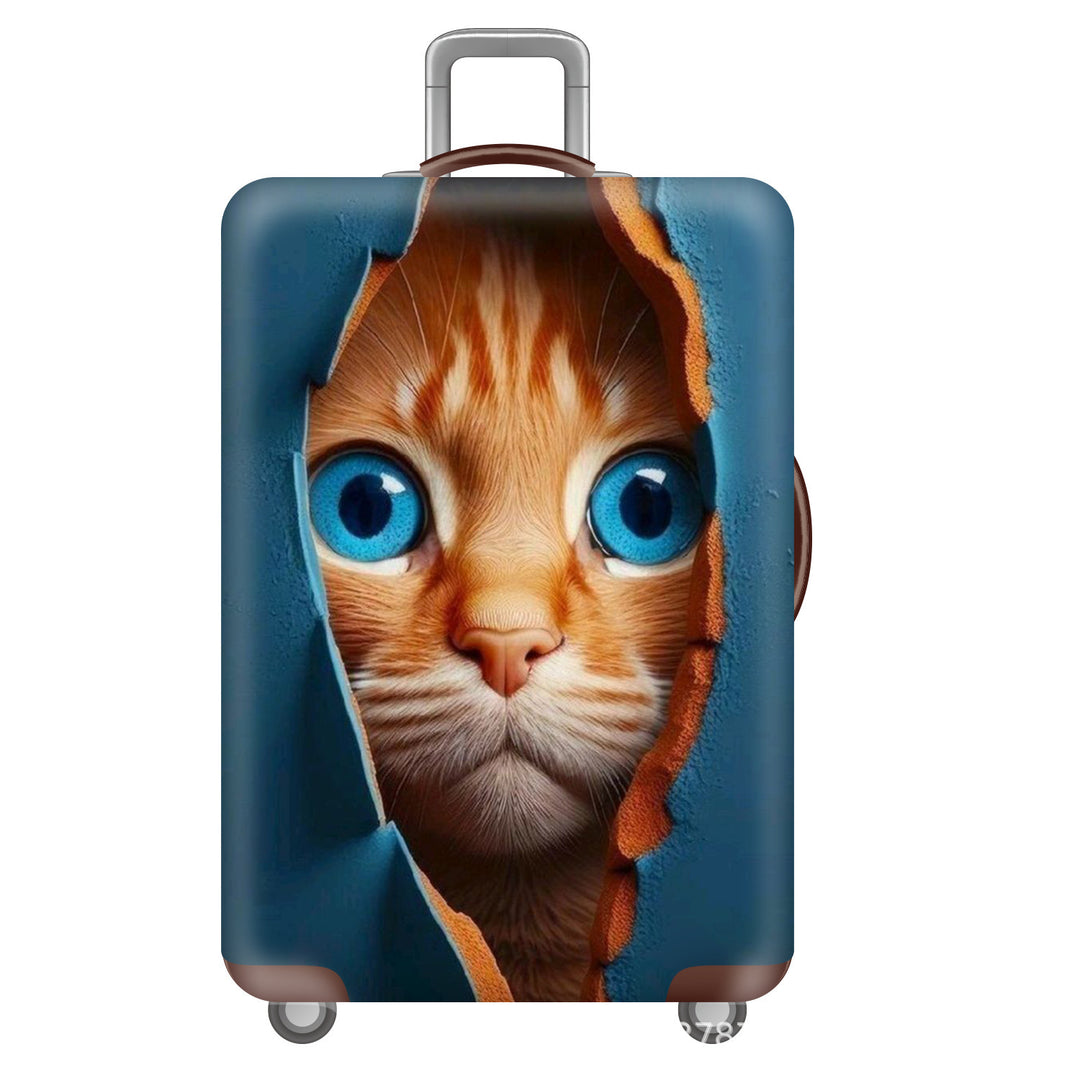 Unisex Hard-shell suitcase with cute cat motif Bowlift