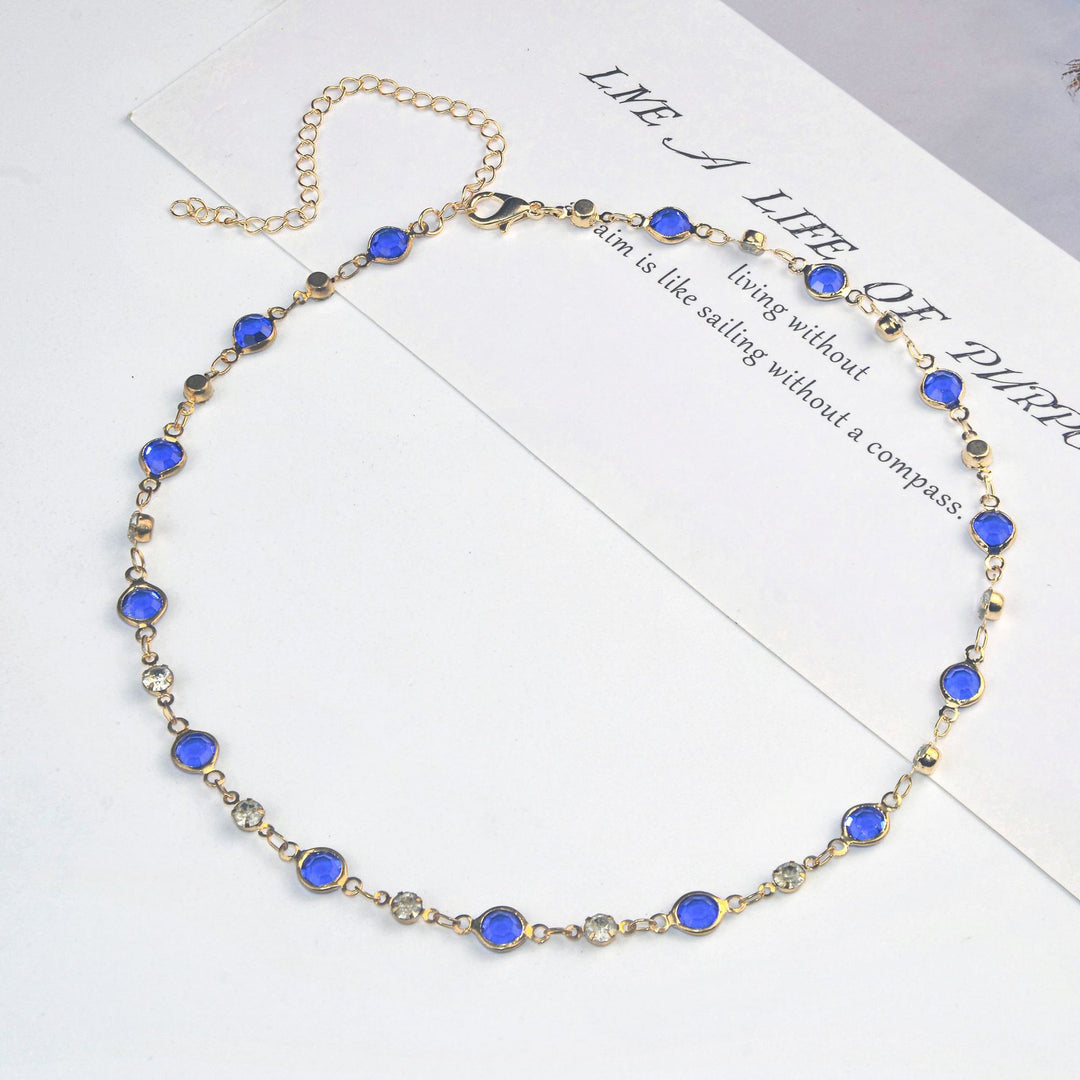 Elegant Stone Rhinestone Necklace Bowlift