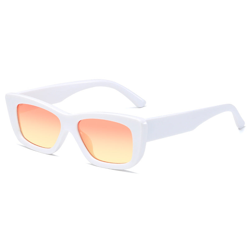 Ladies fashionable sunglasses with rectangular frame Bowlift