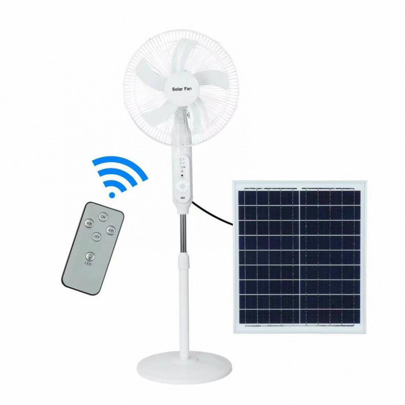 Ladies solar-powered stand fan with remote control Bowlift