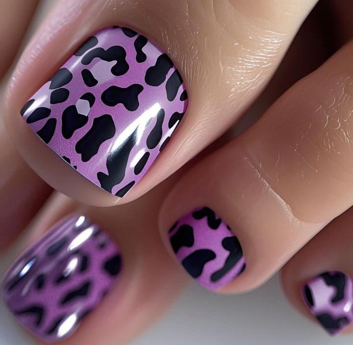 Stylish Leopard Print Nail Wraps Bowlift