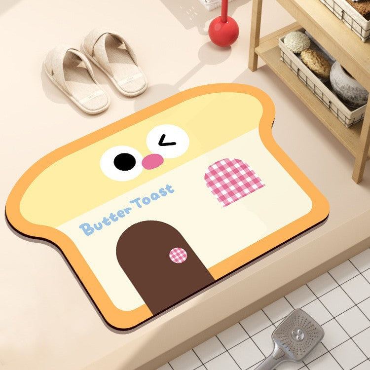 Playful Hamburger-Themed Bath Mat Bowlift