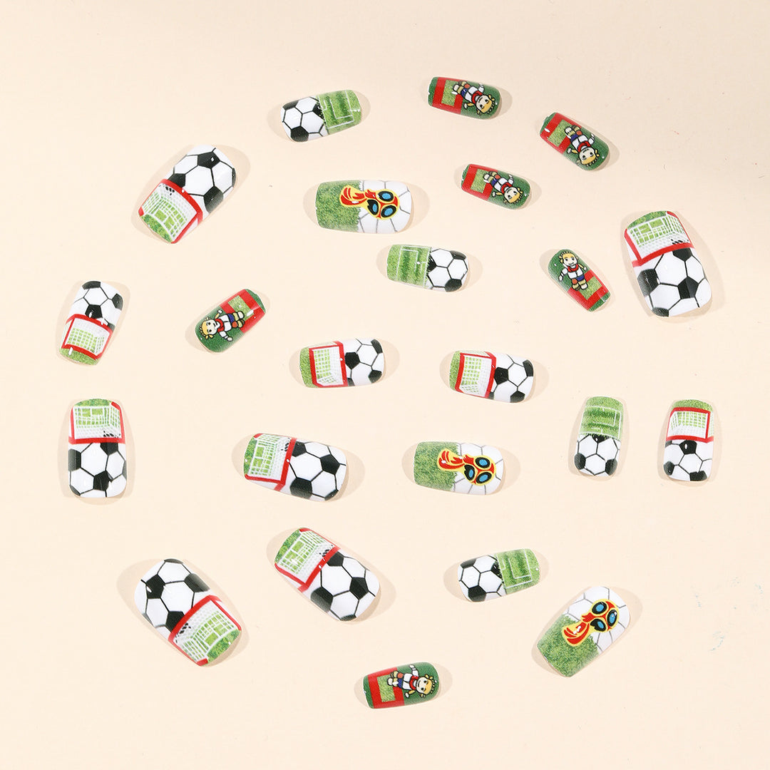 Soccer-Themed 3D Nail Art Extensions Bowlift