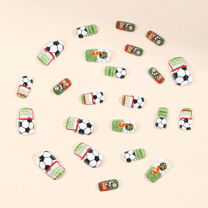 Soccer-Themed 3D Nail Art Extensions Bowlift