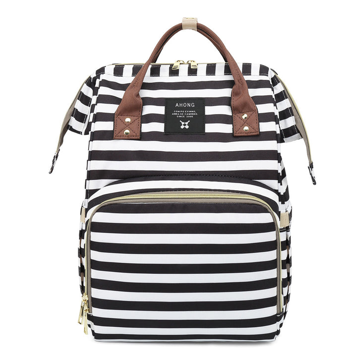 Stylish Striped Backpack Bowlift