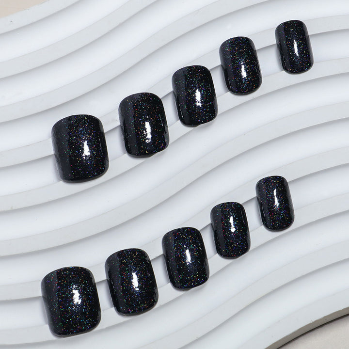 Glamorous Glitter-Infused Press-On Nail Set Bowlift