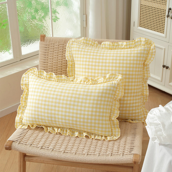 Ruffled Decorative Throw Pillow