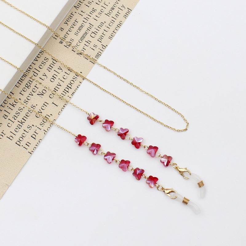 Floral Eyewear Chain Holder Bowlift