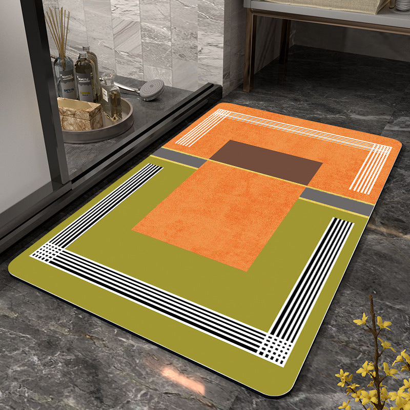Abstract Pattern Non-Slip Bath Mat Bowlift