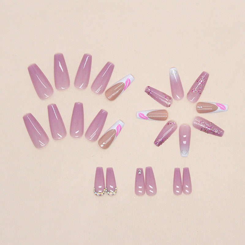 Decorative Press-On Nail Art Set Bowlift
