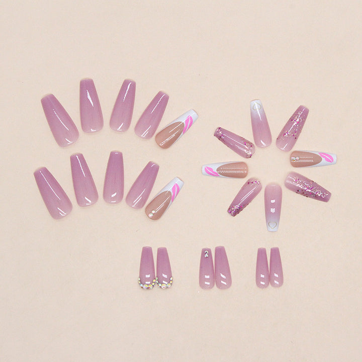 Decorative Press-On Nail Art Set Bowlift