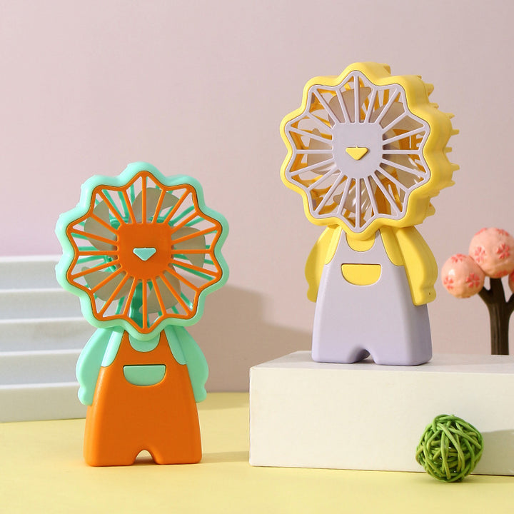 Ladies Portable Fan in Fun Flower Design Bowlift