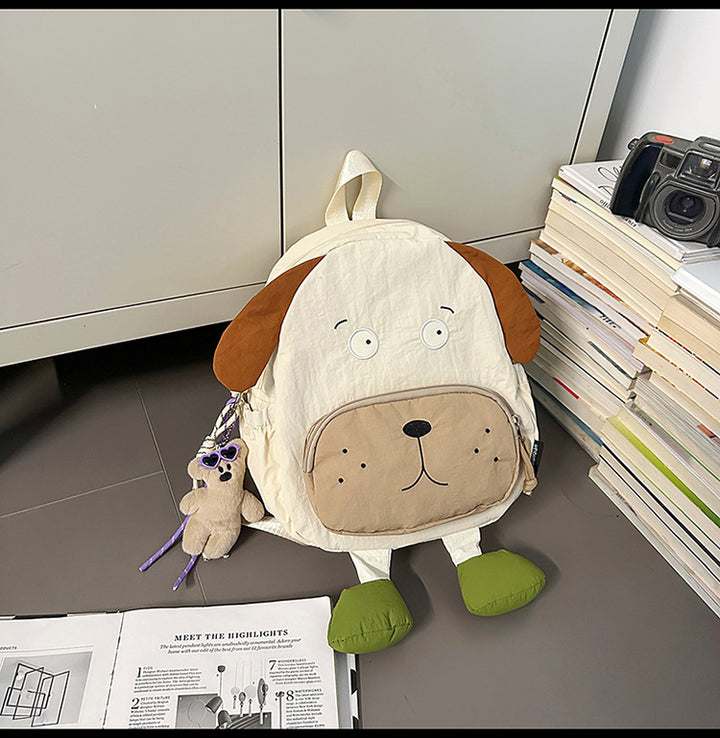 Playful Dog-Themed School Backpack