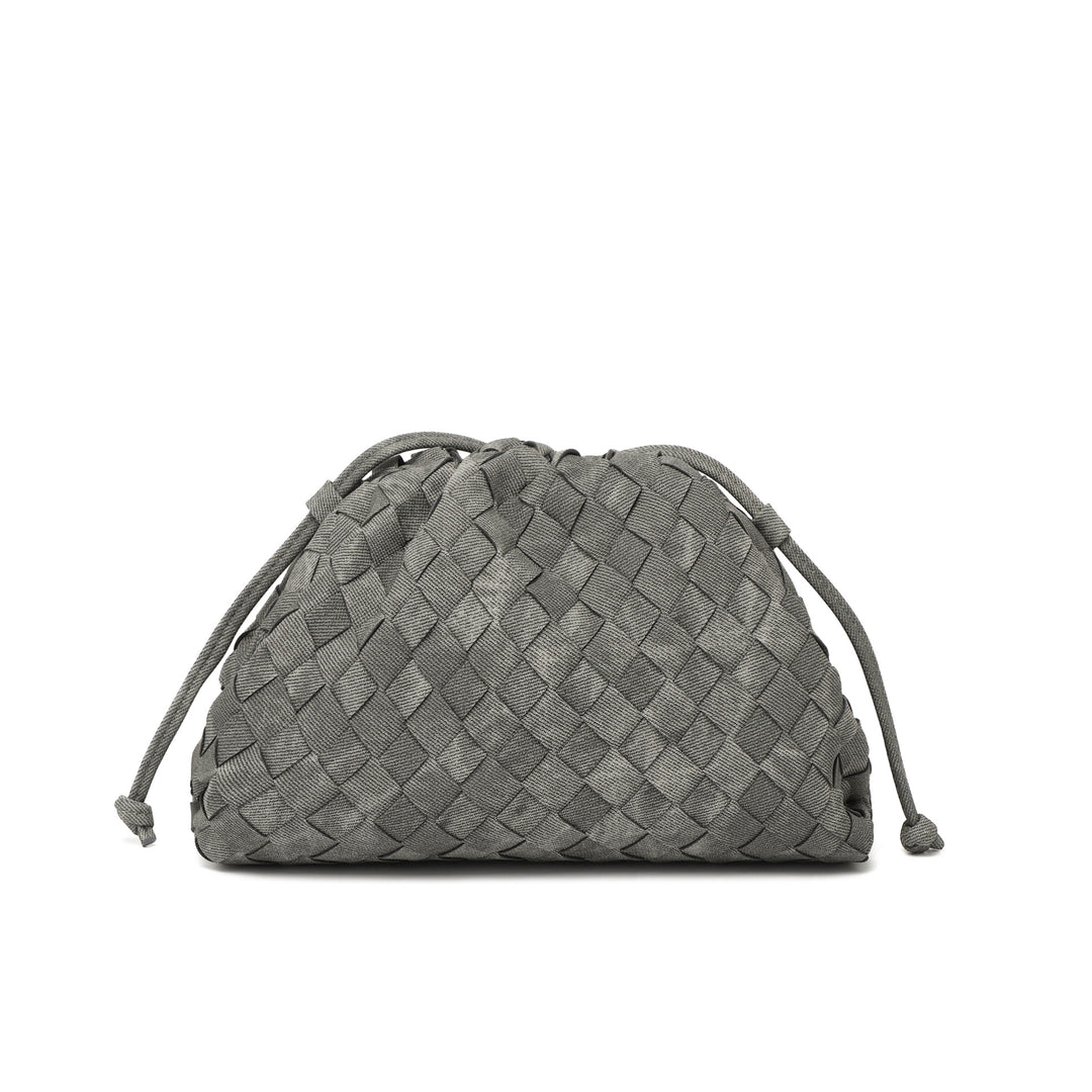 Textured Woven Handheld Clutch Bowlift