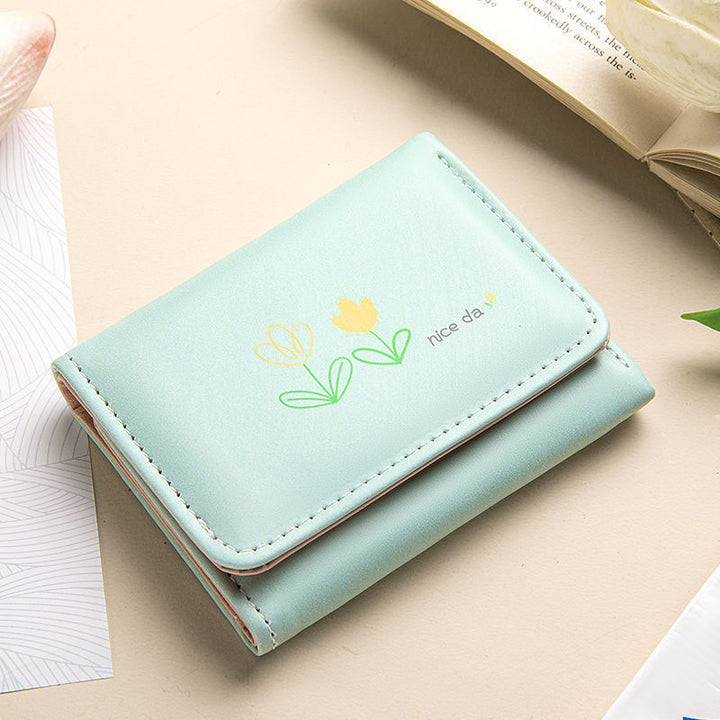 Decorative Floral Print Wallet Bowlift