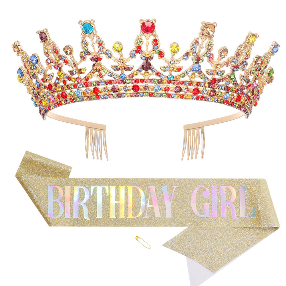 Women's Sparkling Crown and Sash Set Bowlift
